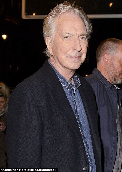 alan rickman last photo|Alan Rickman dead of cancer aged 69 after seeing。